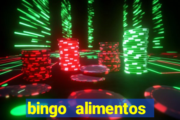 bingo alimentos para imprimir